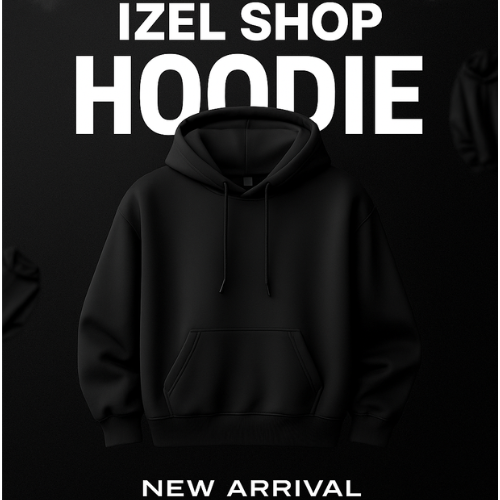 Solid Color Premium Hoodie for Men – Casual Streetwear (black)