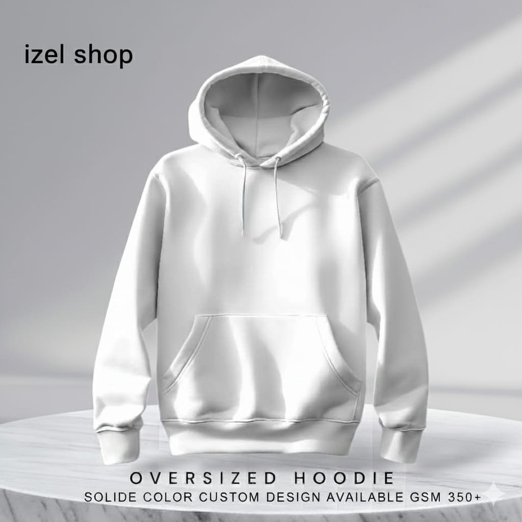 Solid Color Premium Hoodie for Men – Casual Streetwear